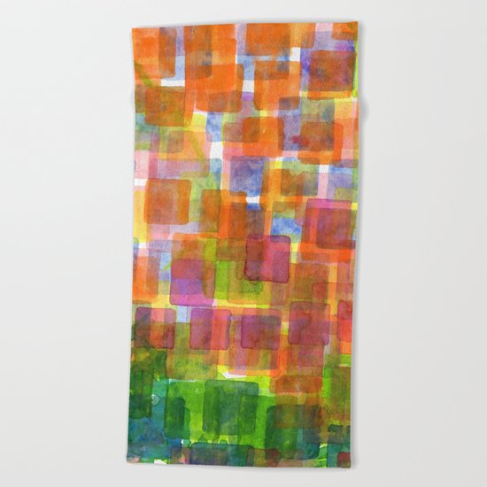 Magnified Detail of a Blossom Beach Towel