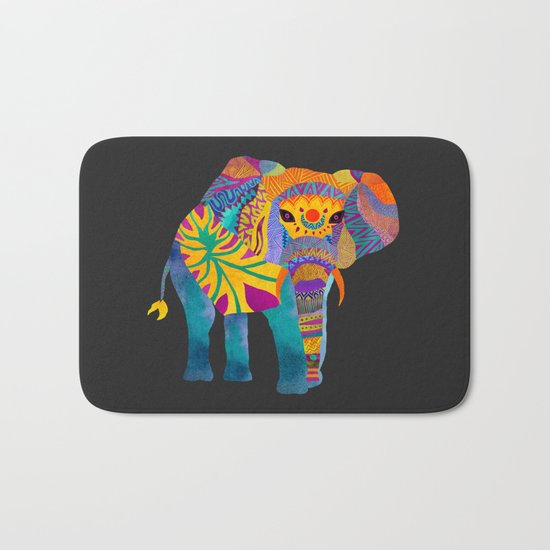 Whimsical Elephant II Bath Mat
