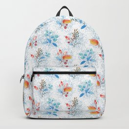 Blueberries and Botanical Watercolor  Backpack