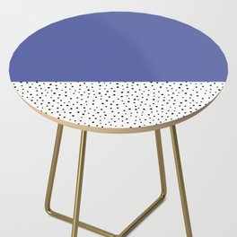 Very Peri + Polka Dots  Side Table