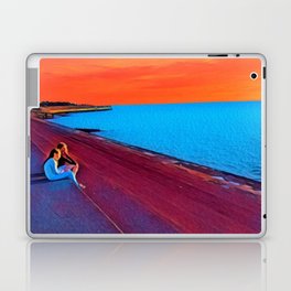 'Sisters at Sunset' by Simon McCall Laptop Skin