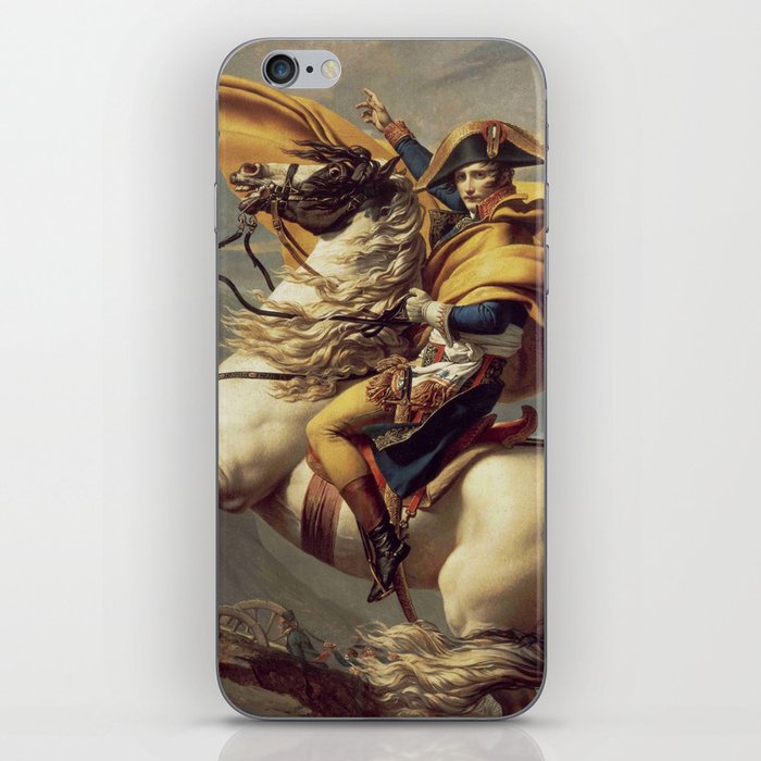 David, Napoleon crossing the Alps or Napoleon at the Saint-Bernard Pass iPhone Skin