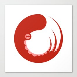 O for Octopus Canvas Print