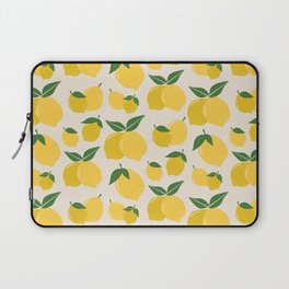 Les Citrons | 01 - Retro Lemon Print Abstract Lemons Laptop Sleeve