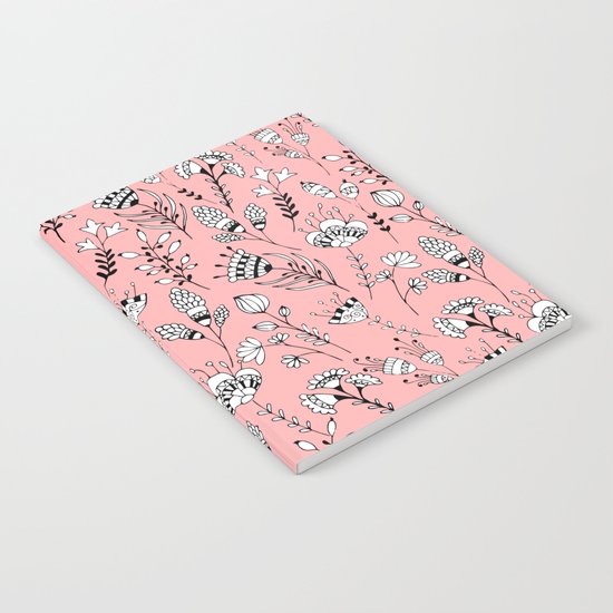 Floral pink pattern Notebook