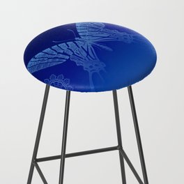 Baby Baby Blue Butterfly Bar Stool
