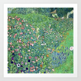 Gustav Klimt Italian Garden Art Print