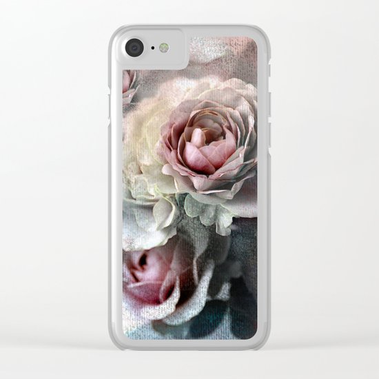 Vintage roses(7). Clear iPhone Case