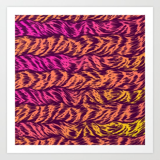 Fur Stripes Art Print