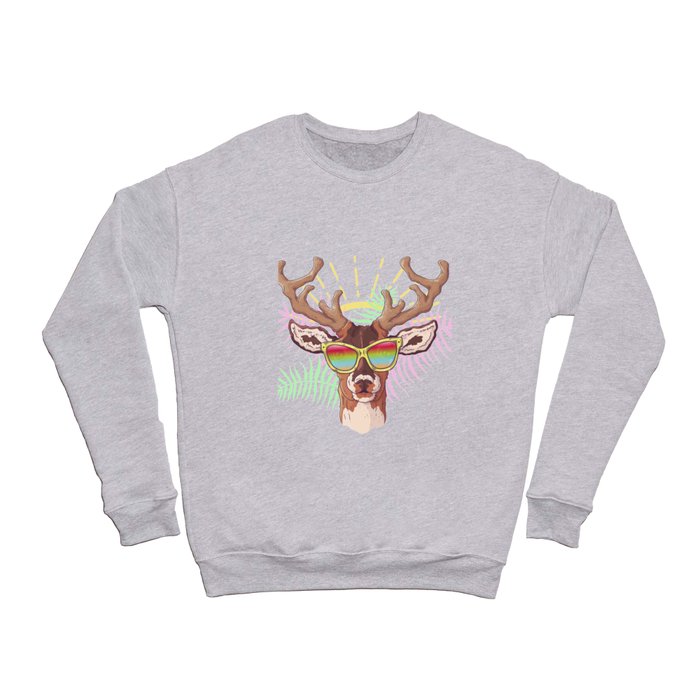 Reindeer on the Sun Crewneck Sweatshirt