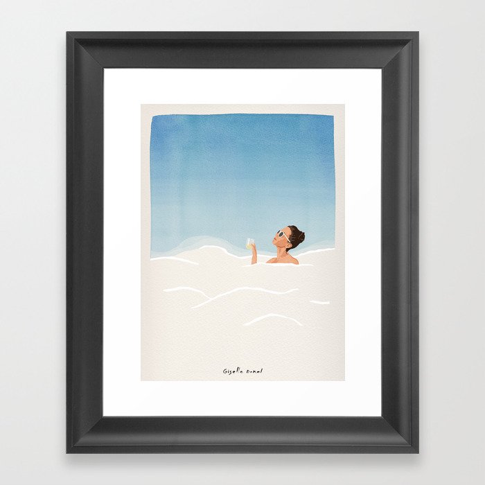 Bubble Bath in the Clouds Framed Art Print