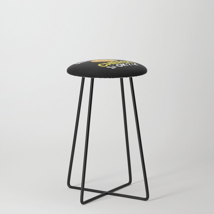 Cheese Board Sticks Vegan Funny Puns Counter Stool