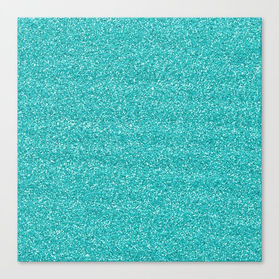 Sea Glitter Canvas Print