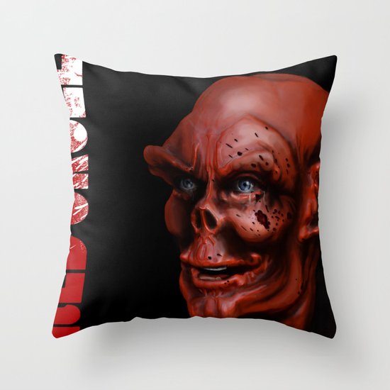 THE FACE COLLECTION - RED SKULL Throw Pillow