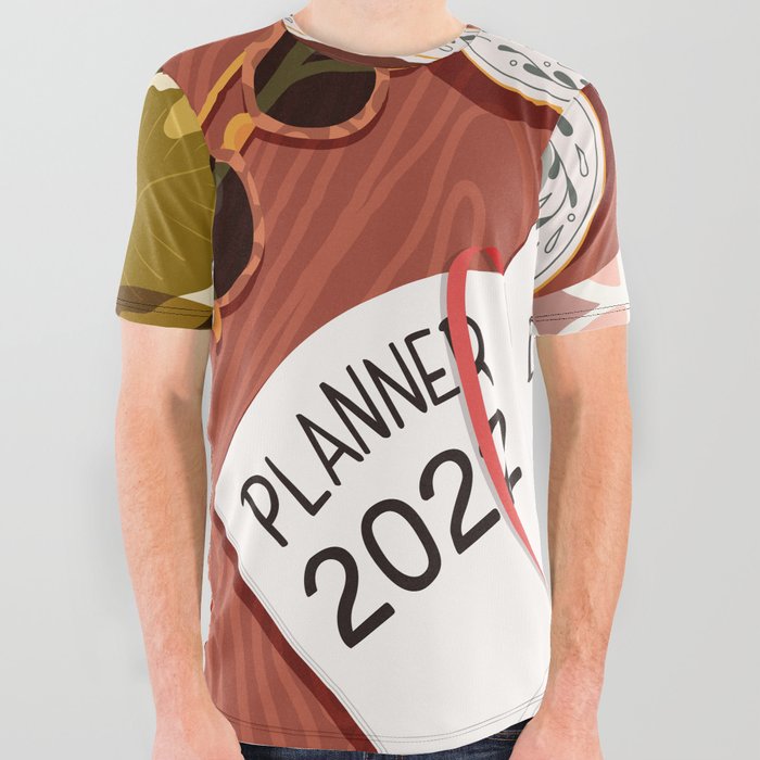 New Year Plan All Over Graphic Tee
