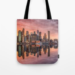 New York City Morning Skyline NYC Tote Bag