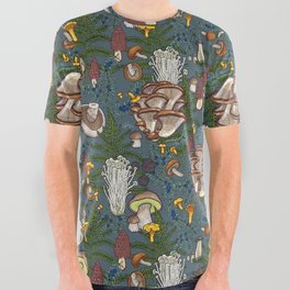 mushroom forest All Over Graphic Tee