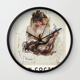 Jean Cocteau - Sans Titre (Homme-femme), 1935, Exhibition Poster, Vintage Wall Clock | Poster, Vintage, Expressionism, Realism, French Painter, Contemporary, Naturalism, Exhibition, Gallery, Exhibtion Poster 