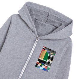 Glitch abstract artwork 02 Kids Zip Hoodie