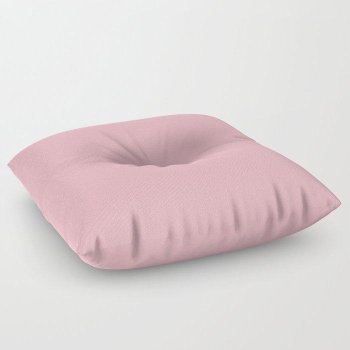 Pastel Pink Crepe Solid Color Hue Shade - Patternless Floor Pillow