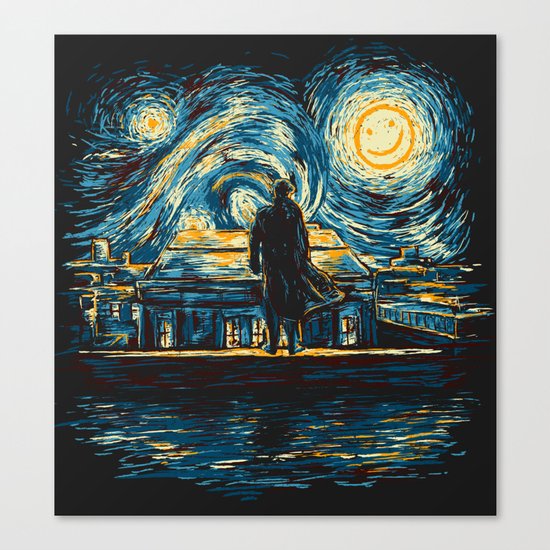 Starry Fall (Sherlock) Canvas Print