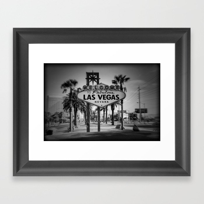 Welcome To Vegas Sign Series III Framed Art Print
