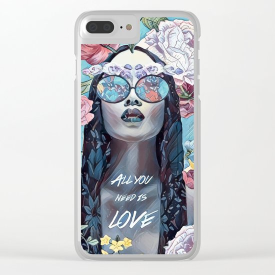 ALL YOU NEED IS LOVE Clear iPhone Case
