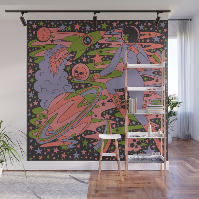 Psychedelic Space  Wall Mural