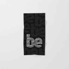be Motivational Words Typography Quote Hand & Bath Towel