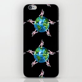 Out of this World Disco Astronaut Party iPhone Skin