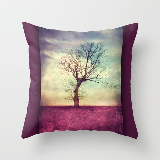 ATMOSPHERIC TREE Throw Pillow