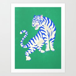 The Roar: White Tiger Edition Art Print