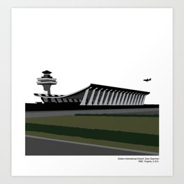 Dulles Airport Saarinen Modern Architecture Art Print