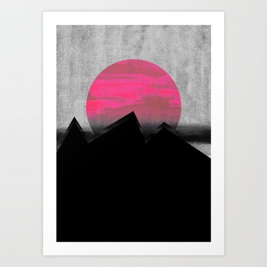 Pink Sun Art Print