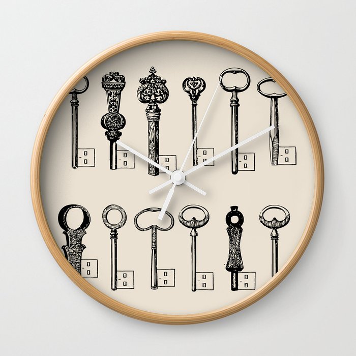 Usb Keys Wall Clock
