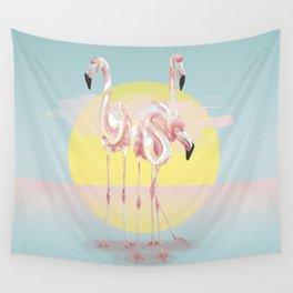 Flamingos Wall Tapestry