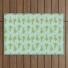 Christmas Trees Pattern  Outdoor Rug