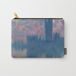 Claude Monet "The Houses of Parliament, at sunset" Carry-All Pouch | Painting, Monet, Sunset, Housesofparliament 