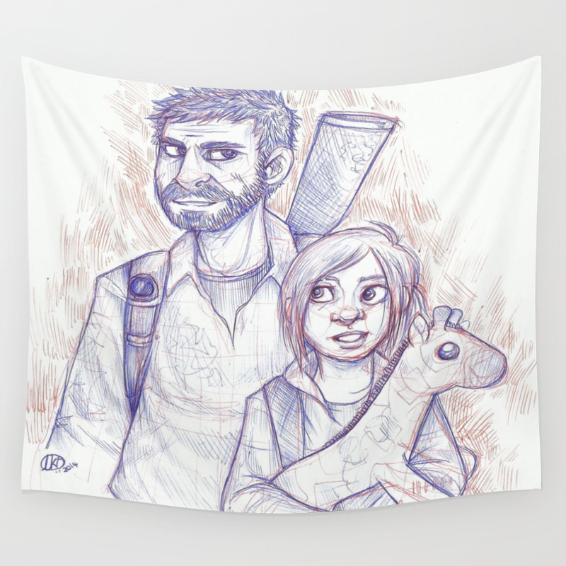 Ellie And Joel Wall Tapestry By Gremlinloquacious Society6