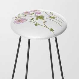 Pink Anemone Counter Stool
