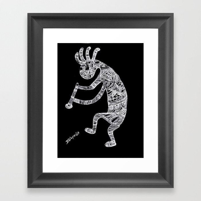 Kokopelli Hopi Legend Framed Art Print