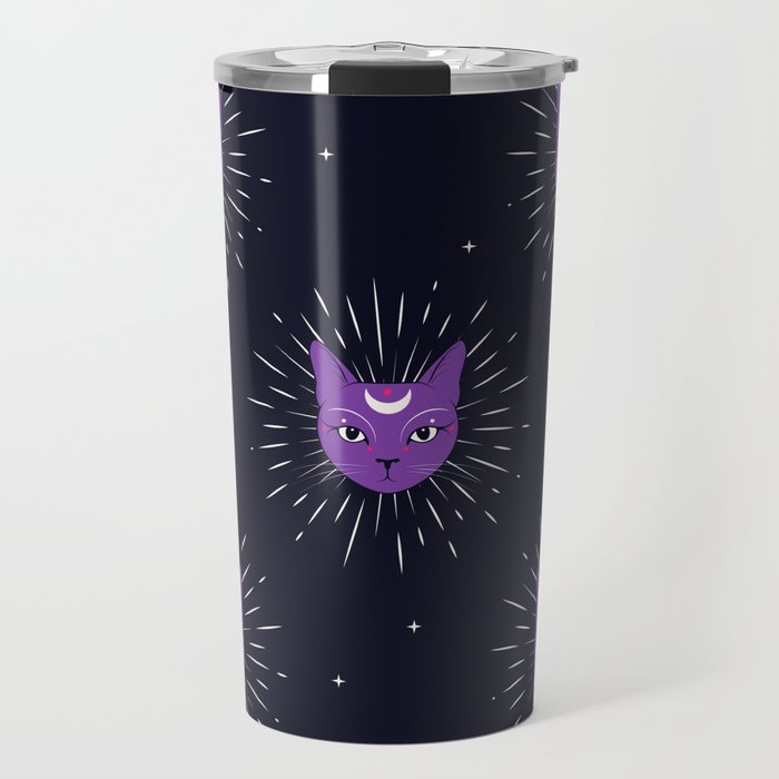 purple cats Travel Mug