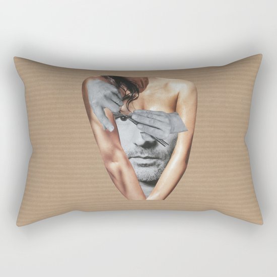 Let the black and white man out Rectangular Pillow