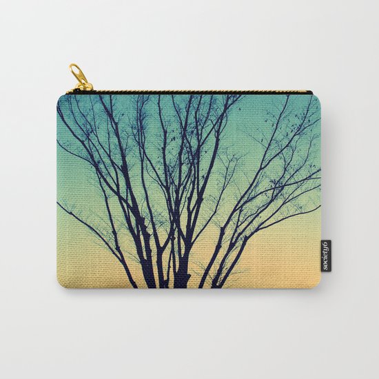 Winter Sunset Tree Carry-All Pouch