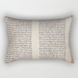 Religious torah book ancient classics Rectangular Pillow