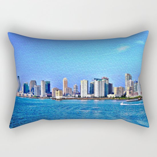 New York Skyline Rectangular Pillow