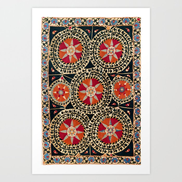 Katti Kurgan Suzani Uzbekistan Embroidery Print Kunstdrucke Katti Kurgan Suzani Uzbekistan Embroidery Print Kunstdrucke