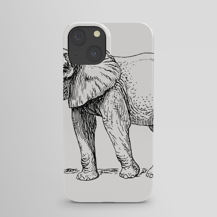 Elephant Illustration iPhone Case