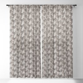 Crochet Knit Sheer Curtain