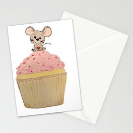 Valentine Mouse Stationery Card